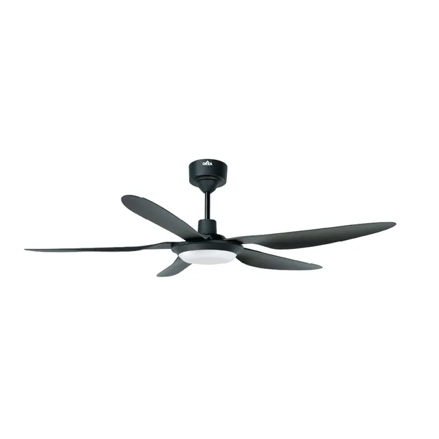 Deka F5DCL Pro 56 LED DC Ceiling Fan With Remote Control Matt Black