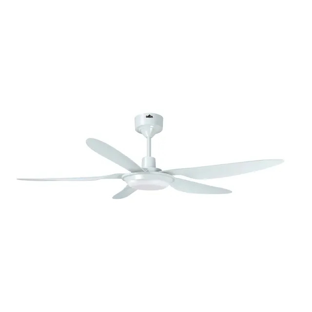 Deka F5DCL Pro 56 LED DC Ceiling Fan With Remote Control Metallic White
