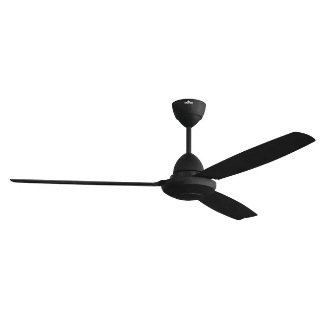 Kronos K3 3 Blade Metal Ceiling Fan With Remote Control Matt Black