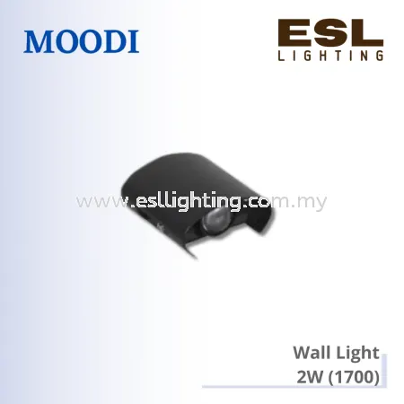 Moodi 1700 2W 3000K Outdoor Up Down Wall Light