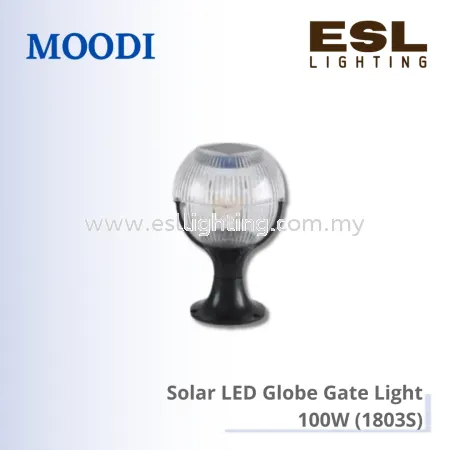 Moodi 1803S 100W Solar Gate Light 3C+RGB