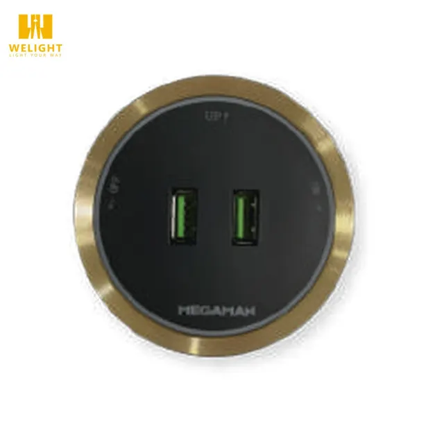 Megaman YTTSZ01-Y-13A Rd Socket Socket Adaptor Gold