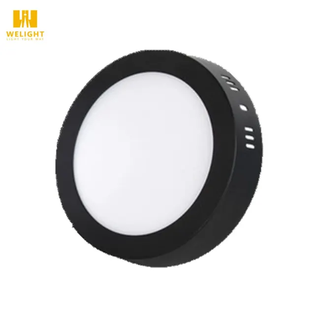 Melema LED (black) Surface Downlight 18W 3000K Round Black Warm White