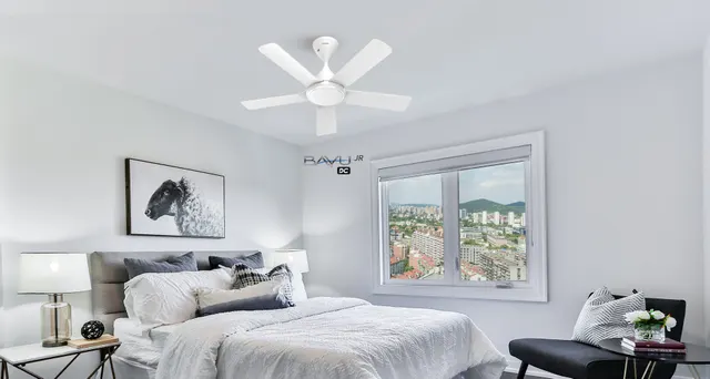 Panasonic 38" 5 Blade DC Baby Ceiling Fan C/W Remote Control (white)