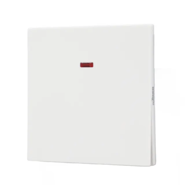 reTOUCH Thins+ 20A Double-Pole Switch with Neon, 2 Way