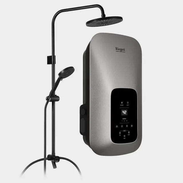 RG-RWH-NP241D-RSSG Nova Pro Series Water Heater Sand Gold With DC PUMP&3 In 1 Rain Shower