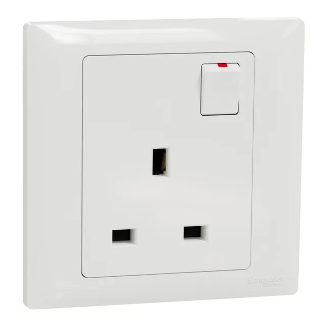 Affle Plus 13AX 1G Switch Socket White