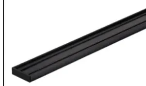 Ysh Ultra Thin Magnetic Surface Track Bar 2M BK