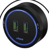 reTOUCH Track Socket Double USB