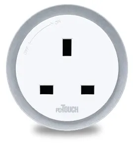 reTOUCH ARC Slim Track Socket UK 13A